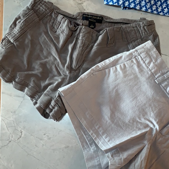 Lot of 7 shorts: white, blue, and green, JCrew Banana Republic, anthropology - Picture 5 of 5